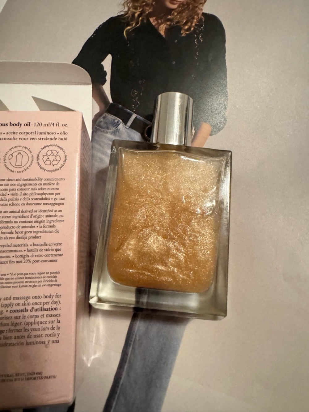 Philosophy Pure Grace Luminous Body Oil - Shimmering Gold Bottles 🪴firm🪴 - Picture 2 of 5